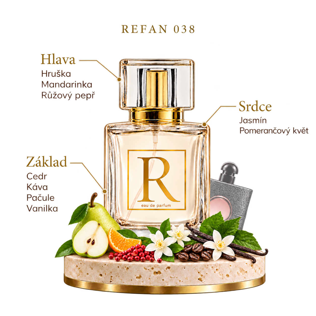 Refan 038 – hlava, srdce a základ vůně