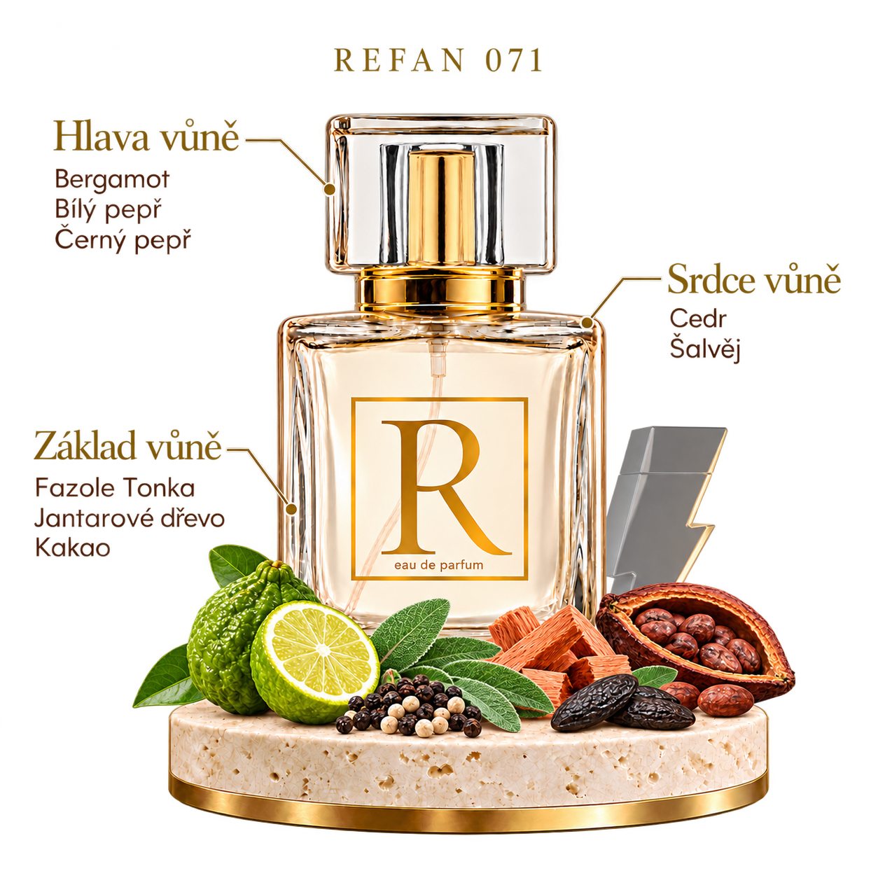 Refan 071 – hlava, srdce a základ vůně