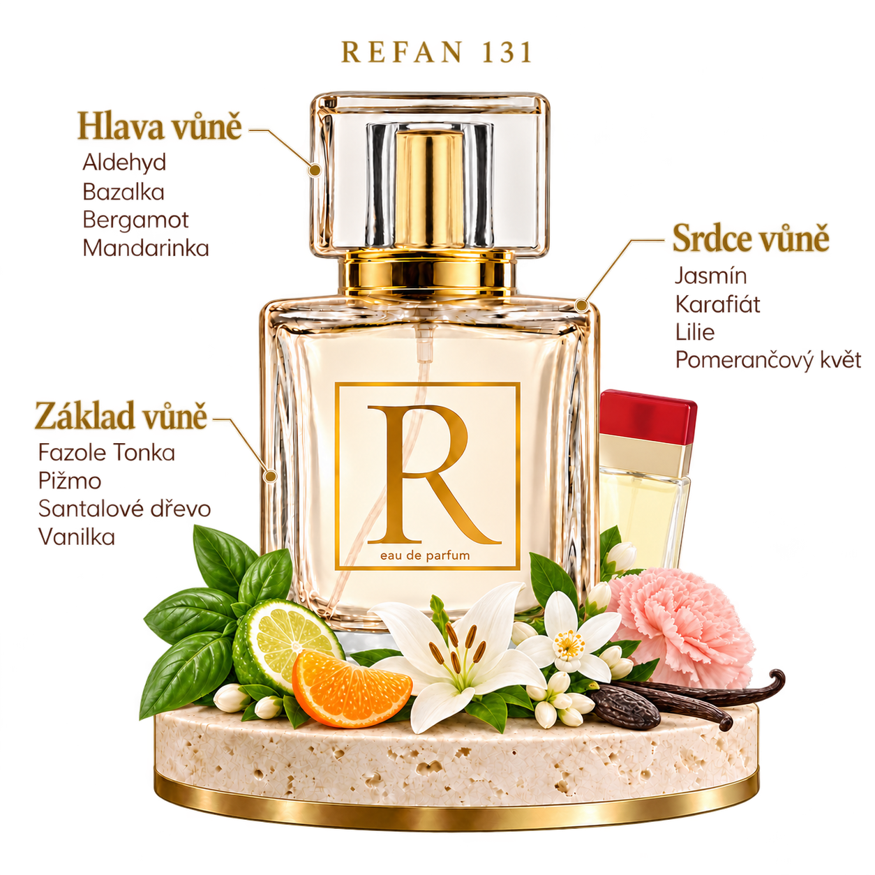 Refan 131 – hlava, srdce a základ vůně