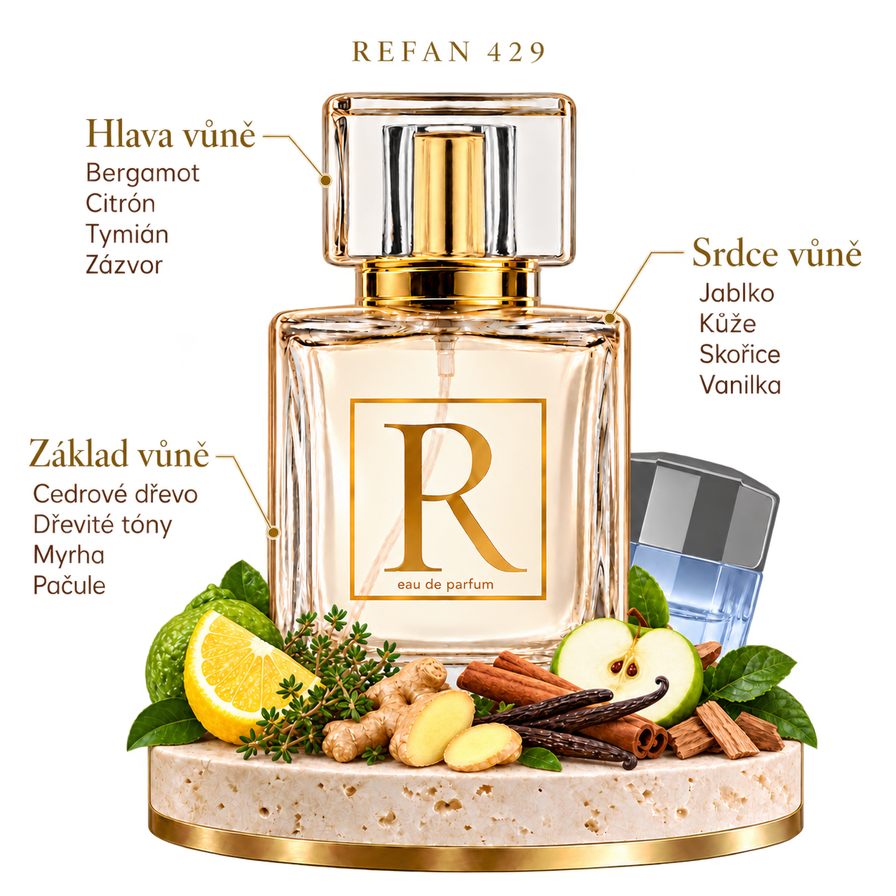 Refan 429 – hlava, srdce a základ vůně